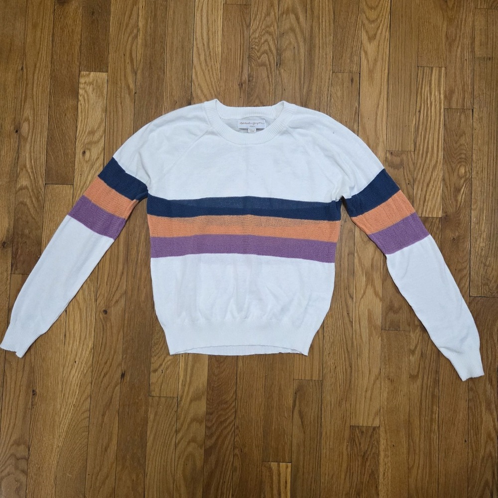 Spiritual Gangster Colorblock Striped Sweater XS‎ Lightweight Casual Spring